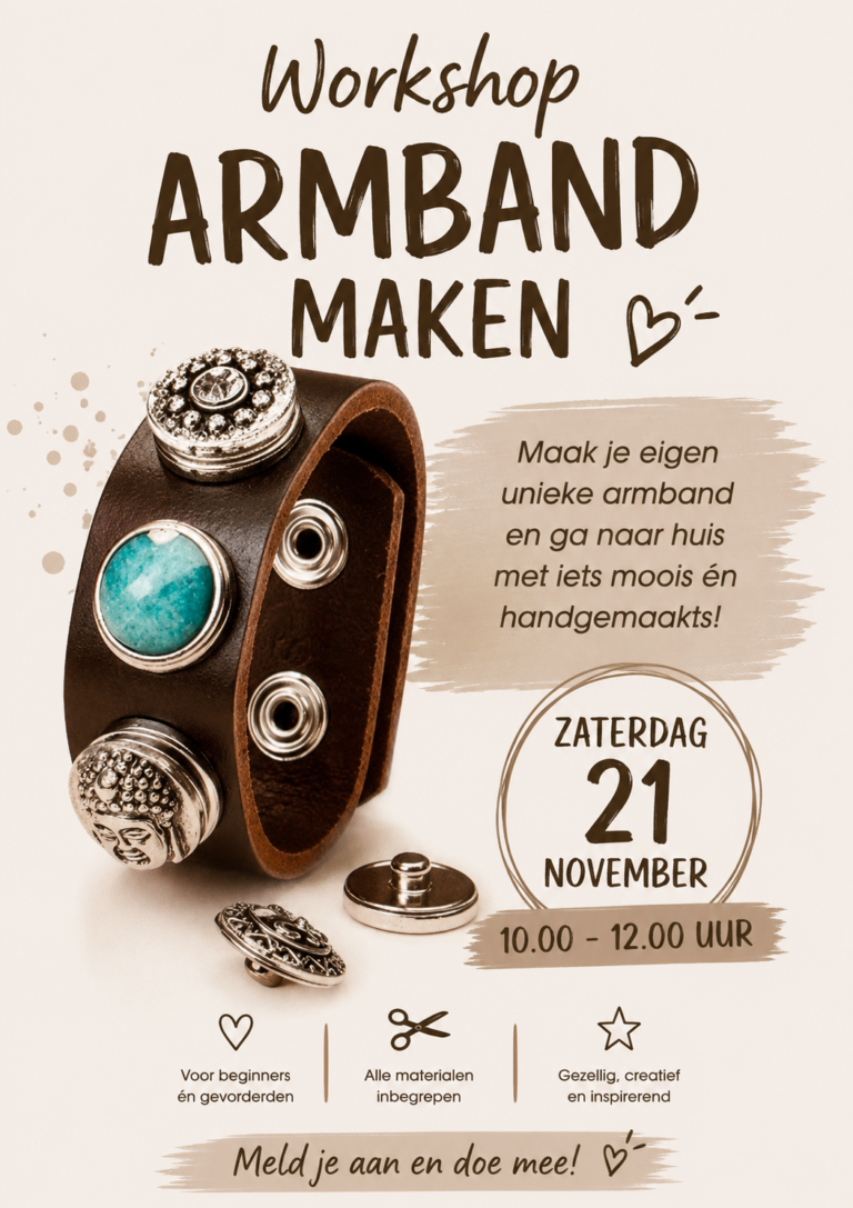 Armband met verwisselbare stenen